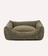 Grünes Cord-Hundebett | Snozy