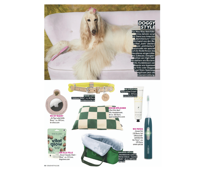 Hundebett | Approved by Fritz |  Presse | Liebesfell