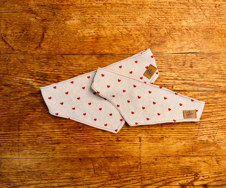 Hundehalstuch | Fell in Love – Herzkollektion | Liebesfell