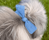 Hundehalstuch | Knalltüte - Taubenblau |  Musselin |  Liebesfell