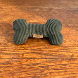 Hundespielzeug | Knochen | grün | Premium | Cord Stoff | LIEBESFELL
